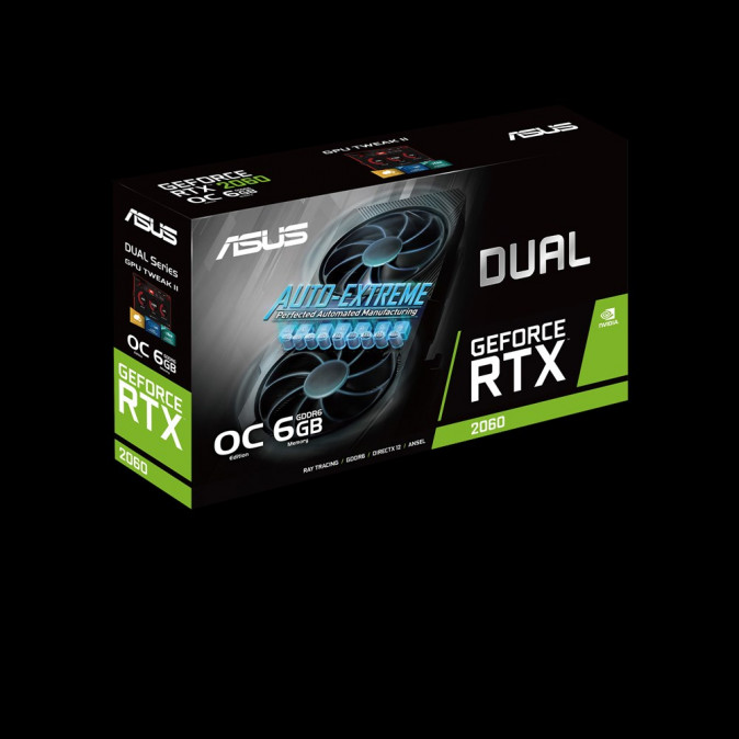 ASUS DUAL-RTX2060-O6G-EVO GDDR6 6GB videokártya PC