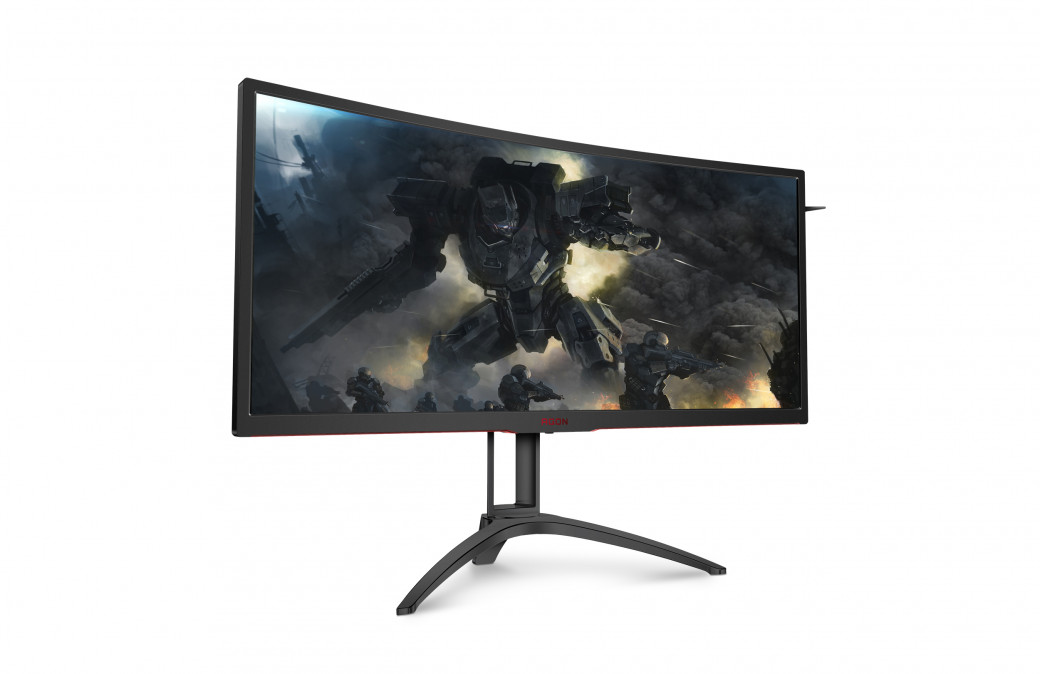 AOC AG352UCG6 Gaming ívelt 120Hz MVA 35" 3440x1440, 21:9, 300 cd/m2, 4ms, VGA, HDMI, DP, 2xUSB, hangszóró PC