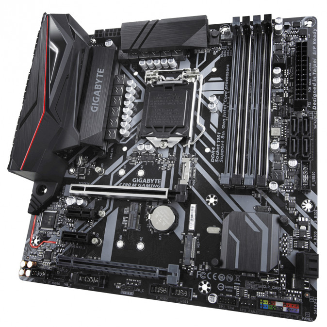 Gigabyte Alaplap - Intel Z390 M GAMING S1151 (Z390, 4xDDR4 4266MHz, 2xPCI-E, 1xGBE LAN, 6xSATA3, M.2, RAID, 7xUSB3.1) PC