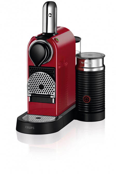 Krups XN761510 Nespresso Citiz & Milk piros kapszulás kávéfőző Otthon