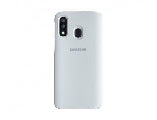 Samsung A405 Galaxy A40 Wallet Cover, gyári flip tok, fehér, EF-WA405PW Mobil