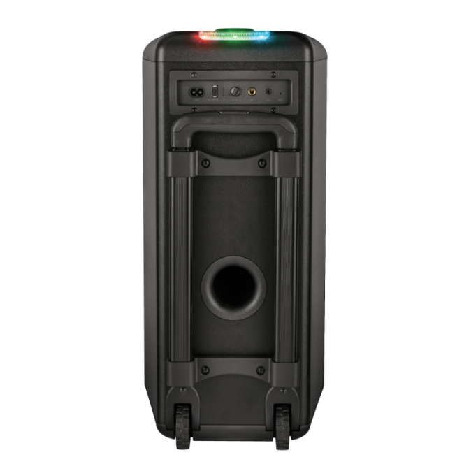 Trust Hangszóró Party - Klubb MX GO Portable (80W RMS; Bluetooth; Akku; Mikrofon; USB, MicroSD, 3,5mm jack; fekete) PC