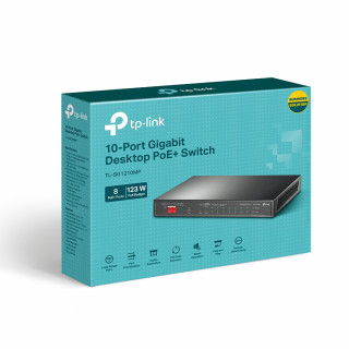 TP-Link TL-SG1210MP 10-Port Gigabit Desktop Switch with 8-Port PoE+ PC