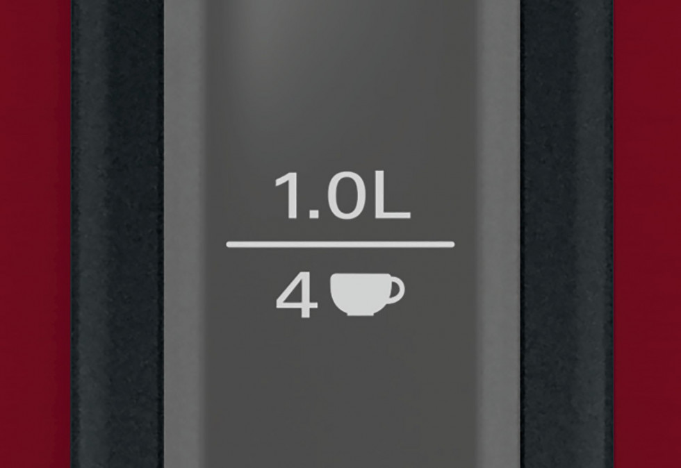 Bosch TWK3P424 DesignLine piros-fekete vízforraló Otthon