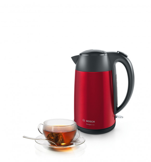 Bosch TWK3P424 DesignLine piros-fekete vízforraló Otthon