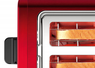 Bosch TAT3P424 DesignLine piros-fekete kenyérpirító Otthon