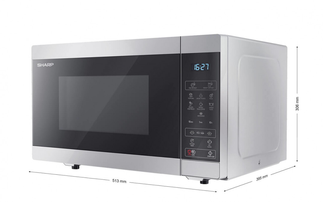 SHARP YC-MS51ES 25L, digitális mikrohullámú sütő Otthon