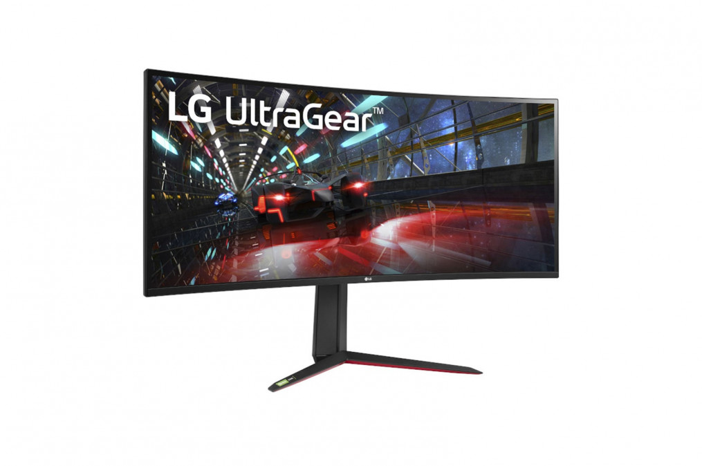 LG Monitor 38" - 38GN950-B (NanoIPS; Ívelt; HDR600; G-Sync; 144Hz; 21:9; QHD 3840x1600; 1ms; 450cd; HDMI; DP; USB; Mag.) PC