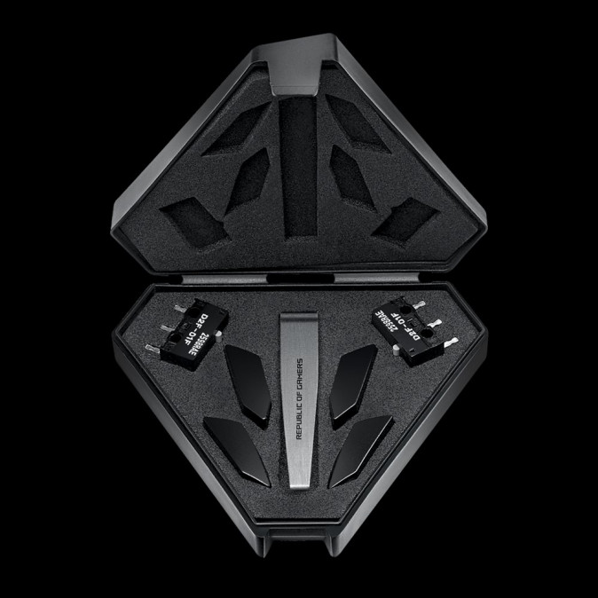 ASUS ROG Pugio II vezeték nélküli fekete gamer egér PC