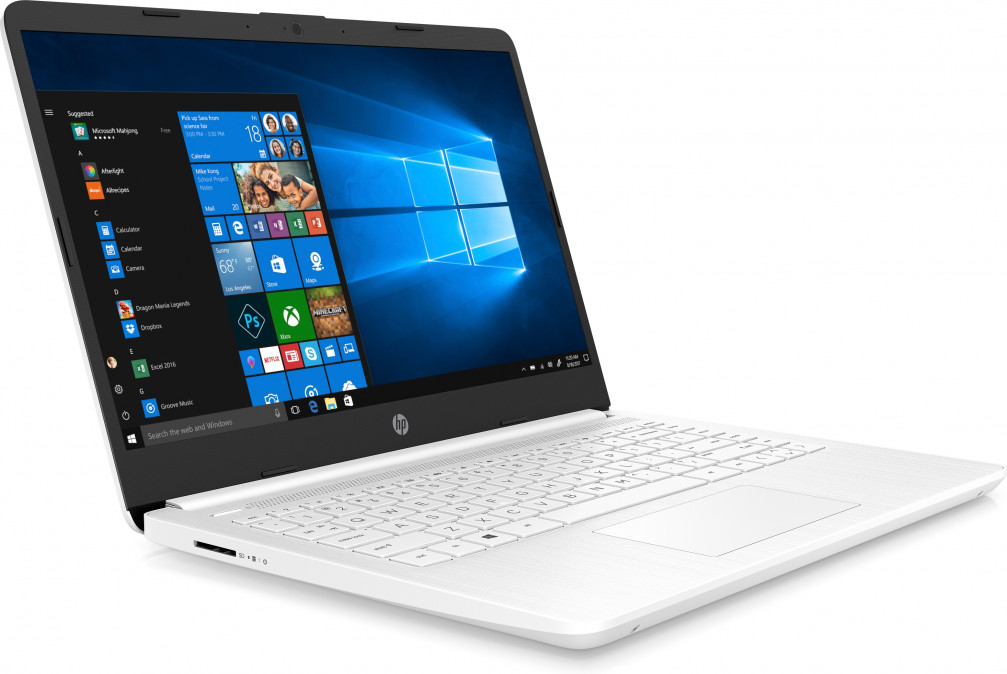 HP 14s-dq1003nh 14"FHD/Intel Core i3-1005G1/4GB/256GB/Int. VGA/Win10/fehér laptop PC