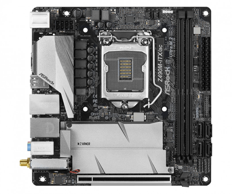 ASRock Z490M-ITX/AC Intel Z490 LGA1200 mini-ITX alaplap PC