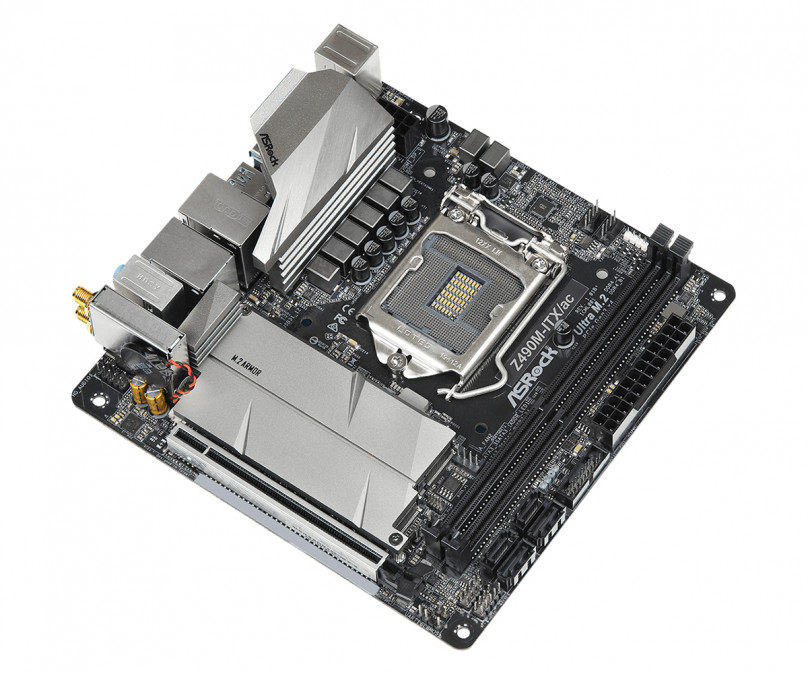 ASRock Z490M-ITX/AC Intel Z490 LGA1200 mini-ITX alaplap PC