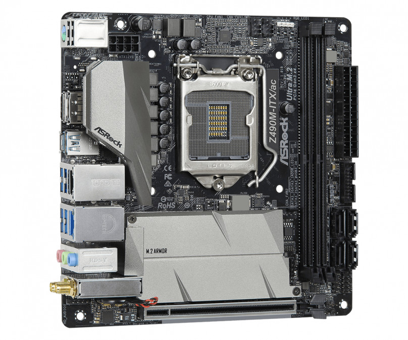 ASRock Z490M-ITX/AC Intel Z490 LGA1200 mini-ITX alaplap PC