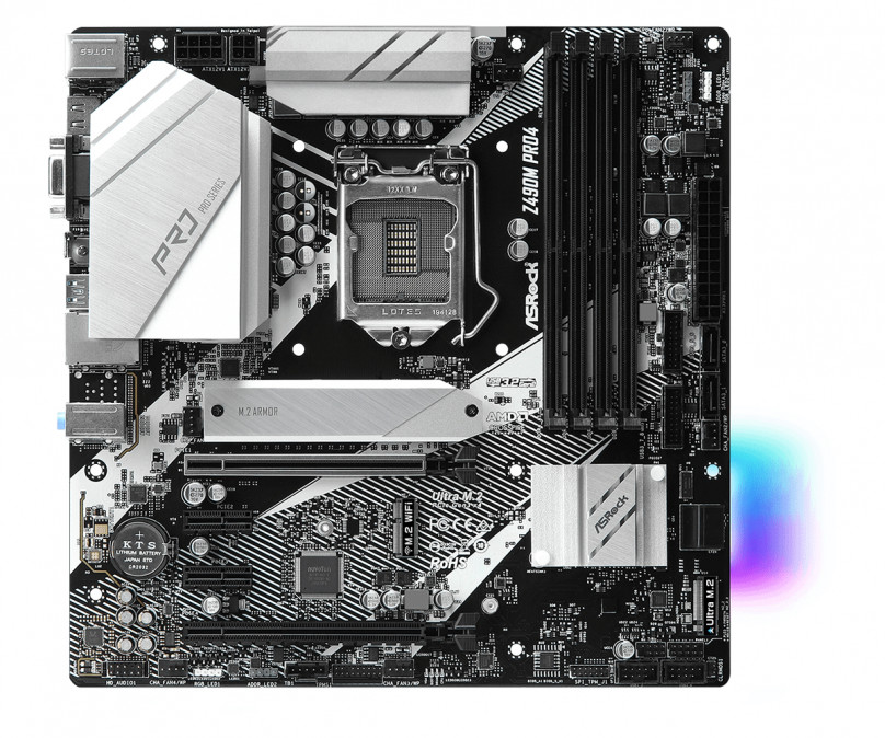 ASRock Z490M PRO4 Intel Z490 LGA1200 mATX alaplap PC