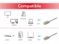 Equip Slim Kábel - 606116 (S/FTP patch kábel, Vékony, CAT6A, Réz, LSOH, 10Gb/s, bézs, 3m) thumbnail