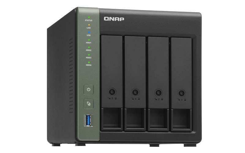 4-Bay NAS, Annapurna Labs AL214 Quad core 1.7GHz, 2GB DDR3L SODIMM RAM (max 8GB PC