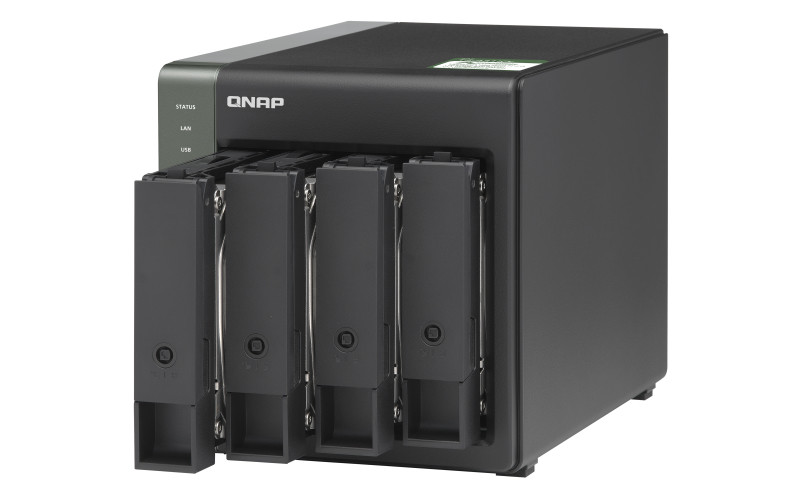 4-Bay NAS, Annapurna Labs AL214 Quad core 1.7GHz, 2GB DDR3L SODIMM RAM (max 8GB PC