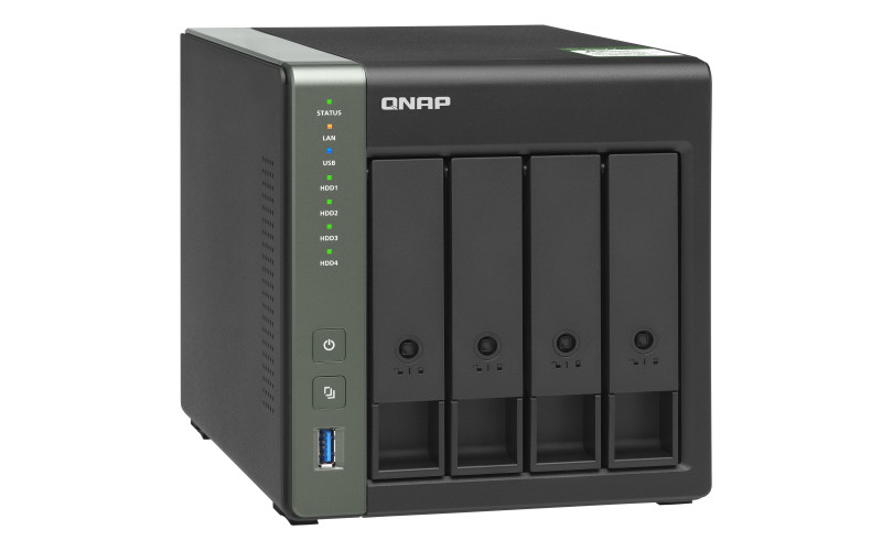 4-Bay NAS, Annapurna Labs AL214 Quad core 1.7GHz, 2GB DDR3L SODIMM RAM (max 8GB PC