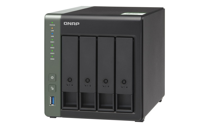 4-Bay NAS, Annapurna Labs AL214 Quad core 1.7GHz, 2GB DDR3L SODIMM RAM (max 8GB PC