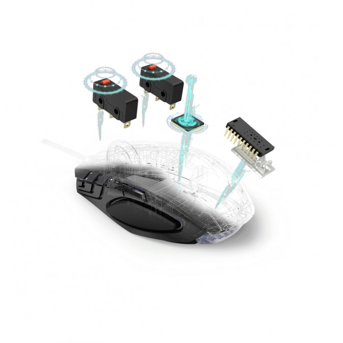 Hama Urage Reaper 180 3200dpi egér - Fekete (186034 / 00186034) PC