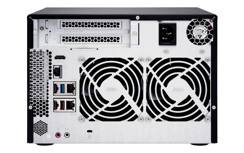 6-Bay NAS, Intel® Core™ i3-8100T 4-core 3.1 GHz Processor, 4GB DDR4 RAM (max 32G PC