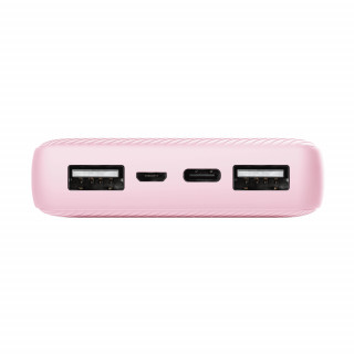 Trust Akkubank - Primo Compact Powerbank (15000mAh; 15W USB-C + 12W 2xUSB; rózsaszín) Mobil