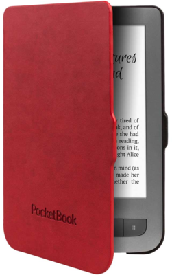 PocketBook Basic 3 614-2, Basic Lux 615, Basic Touch 2 625, Touch Lux 3 626 e-book olvasó tok fekete-piros Fényképezőgépek, kamerák