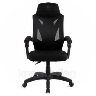 Spirit of Gamer szék - HELLCAT Black (állítható dőlés/magasság; szövet; max.120kg-ig, fekete) PC