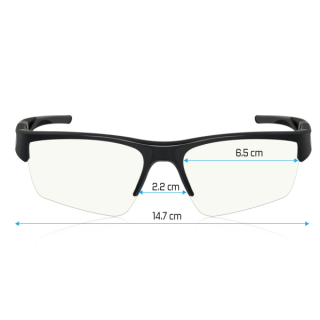 Spirit of Gamer Szemüveg - Retina Pro (Kékfény/UV szűrő, tükröződés mentes, modern dizájn, fekete) PC
