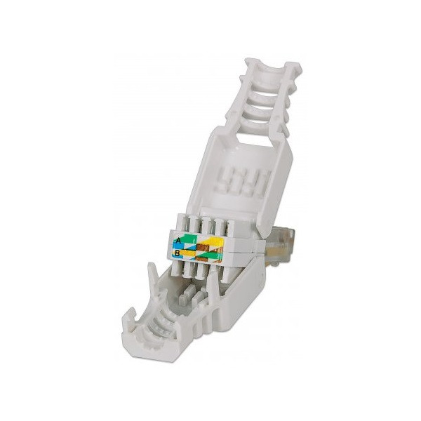 Manhattan Csatlakozó - RJ45 dugó, krimpelő fogó nélküli bekötés, Tooless design (Cat5/5e/6) PC