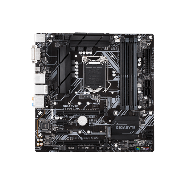 Gigabyte Alaplap - Intel GA-Z370M-D3H S1151 (Z370, 4xDDR4 4000MHz, 2xPCI-E,, 6xSATA3, RAID, 4xUSB2.0, 8xUSB3.1) PC