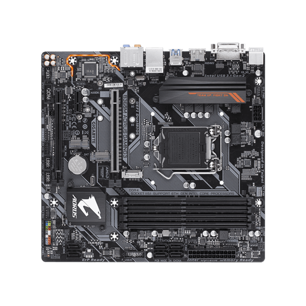 Gigabyte Alaplap - Intel B360M AORUS GAMING 3 s1151 (B360, 4xDDR4 2666MHz, 1xGBE LAN, 6xSATA3, M.2, 6xUSB2.0, 6xUSB3.1) PC