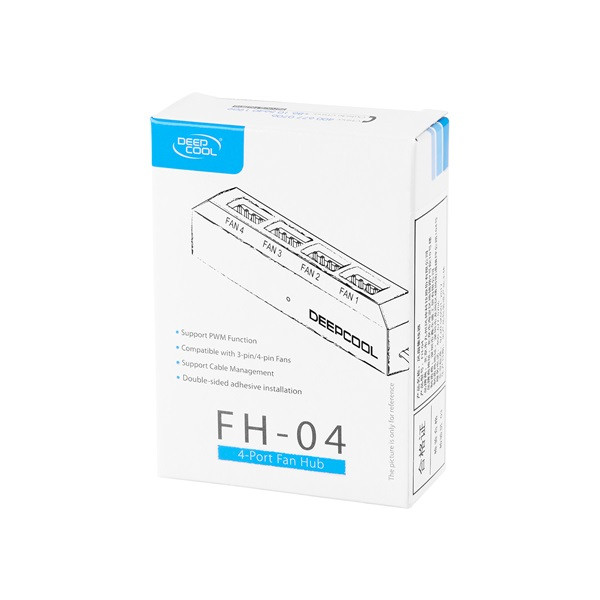 DeepCool FH-04 tápkábel elosztó Black PC