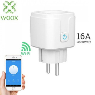 Woox Smart Home Okos Dugalj - R5024 (túláram-érzékelő, időzítő, fehér, Wi-Fi, Távoli elérés) Otthon