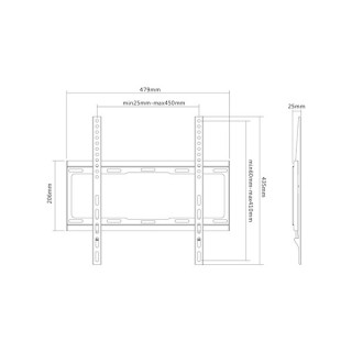 MOUNT-WALL SUNNE 32-55-EF TV fali konzol (32"-55") TV