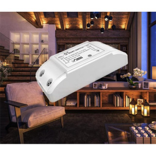 Woox Smart Home Okos Kapcsoló - R4967 (univerzális, 10A, 2300W, Wi-Fi, távoli elérés) Otthon