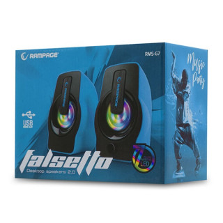 Rampage RMS-G7 Falsetto RGB Speaker Blue PC