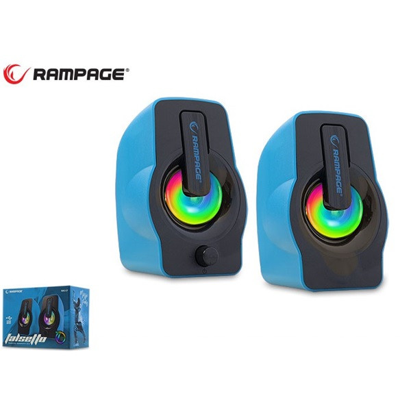 Rampage RMS-G7 Falsetto RGB Speaker Blue PC