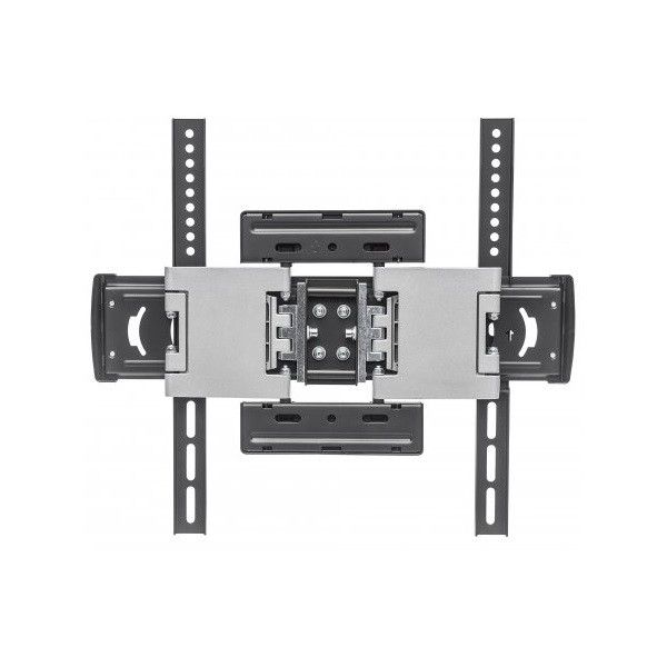 MOUNT-WALL Manhattan TV állvány - Fali, dönthető, forgatható, keskeny aluminium TV állvány Fekete (max.VESA:400x400)(32" TV