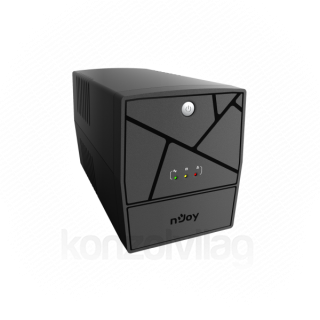 NJOY Szünetmentes  1000VA - Keen 1000 USB (4 Schuko, line-interaktív, USB menedzsment, RJ11/45 vonalvédelem, fekete) PC