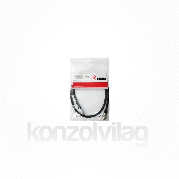 Equip Kábel - 119380 (HDMI2.1 kábel, apa/apa, 8K/60Hz, eARC, VRR, QMS, QFT, ALLM, DSC, aranyozott, 1m) PC