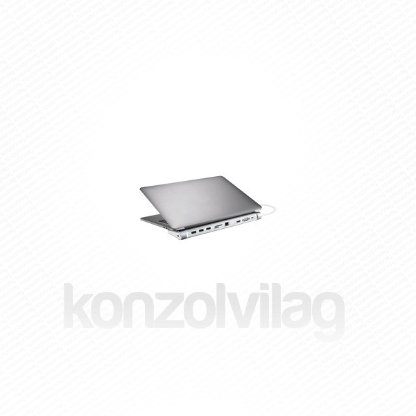 ODDNB-DVDRW Sandberg Notebook Dokkoló - USB-C 10-in-1 Docking Station (USB-C, HDMI/VGA, 3x USB3.0, 1x RJ-45, Audio, kárt PC