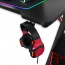 Spirit of Gamer Gamer Asztal - Headquarter 300 (MDF lap, fém lábak, fekete, RGB LED háttérvilágítás, 120 x 66 x 71.5 cm) thumbnail