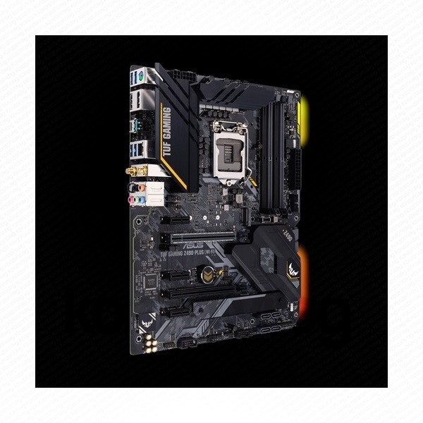 Asus Alaplap - Intel TUF GAMING Z490-PLUS (WI-FI) s1200 (Z490, 4xDDR4 4800MHz, 6xSATA3, 2xM.2, RAID, 2xUSB2.0, 8xUSB3.2) PC