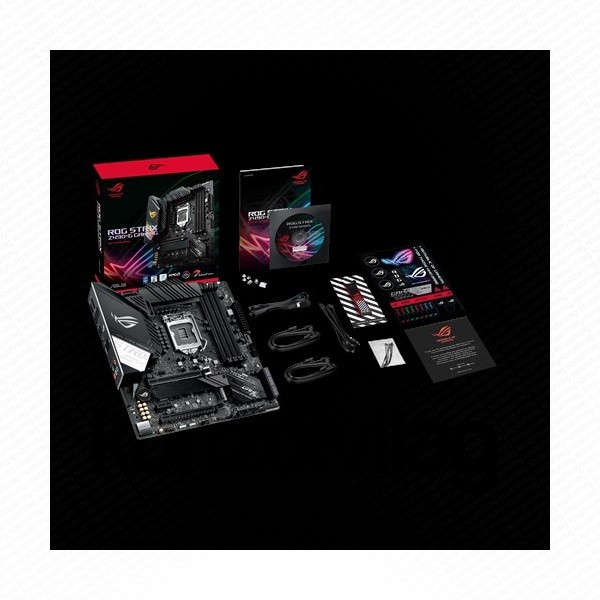 Asus Alaplap - Intel ROG STIRX Z490-G GAMING s1200 (Z490, 4xDDR4 4800MHz, 6xSATA3, 2xM.2, RAID, 4xUSB2.0, 9xUSB3.2) PC