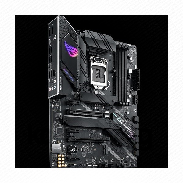 Asus Alaplap - Intel ROG STRIX B460-F GAMING s1200 (B460, 4xDDR4 2933MHz, 6xSATA3, RAID, 2x M.2, 5xUSB2.0, 9xUSB3.2) PC