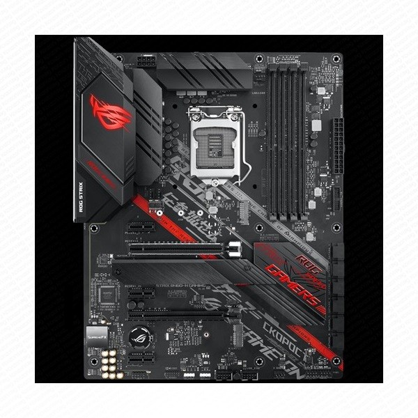 Asus Alaplap - Intel ROG STRIX B460-H GAMING s1200 (B460, 4xDDR4 2933MHz, 6xSATA3, RAID, 2x M.2, 4xUSB2.0, 9xUSB3.2) PC