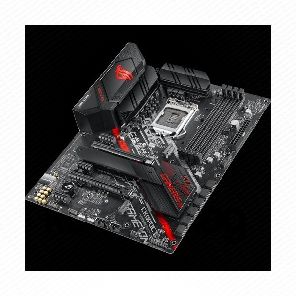 Asus Alaplap - Intel ROG STRIX B460-H GAMING s1200 (B460, 4xDDR4 2933MHz, 6xSATA3, RAID, 2x M.2, 4xUSB2.0, 9xUSB3.2) PC