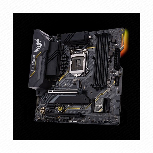 Asus Alaplap - Intel TUF GAMING B460M-PLUS s1200 (B460, 4xDDR4 2933MHz, 6xSATA3, RAID, 2x M.2, 6xUSB2.0, 6xUSB3.2) PC