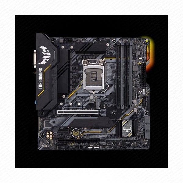 Asus Alaplap - Intel TUF GAMING B460M-PLUS s1200 (B460, 4xDDR4 2933MHz, 6xSATA3, RAID, 2x M.2, 6xUSB2.0, 6xUSB3.2) PC